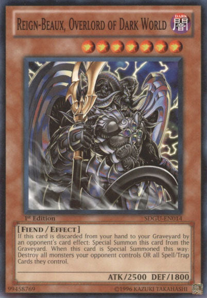 Reign-Beaux, Overlord of Dark World [SDGU-EN014] Common Yu-Gi-Oh!