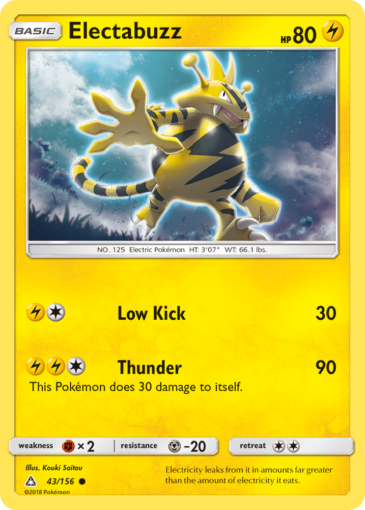Electabuzz (43/156) [Sun & Moon: Ultra Prism] Pokémon