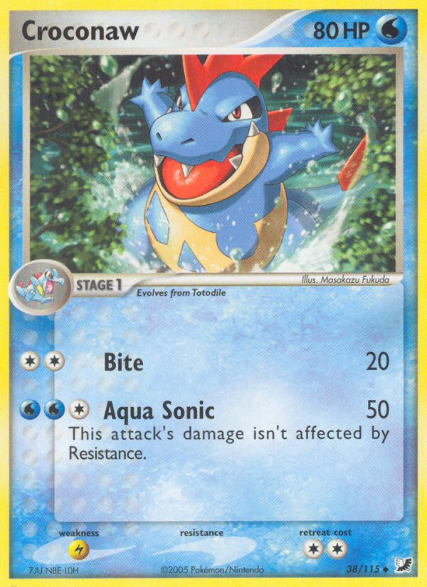 Croconaw (38/115) [EX: Unseen Forces] Pokémon