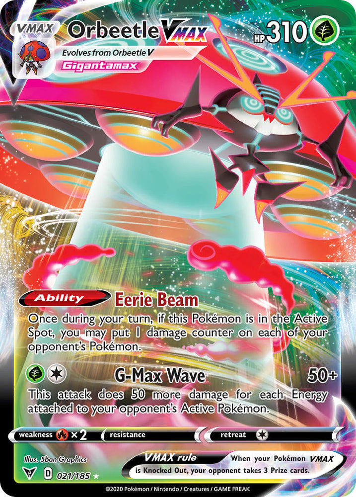 Orbeetle VMAX (021/185) [Sword & Shield: Vivid Voltage] Pokémon