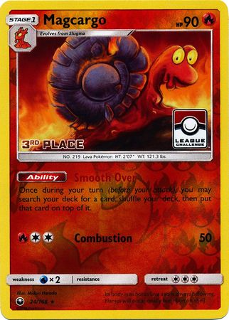 Magcargo (24/168) (League Promo 3rd Place) [Sun & Moon: Celestial Storm] Pokémon