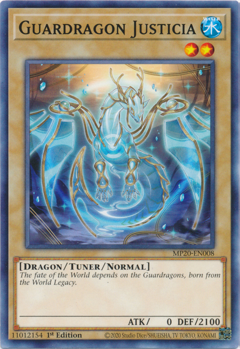 Guardragon Justicia [MP20-EN008] Common Yu-Gi-Oh!