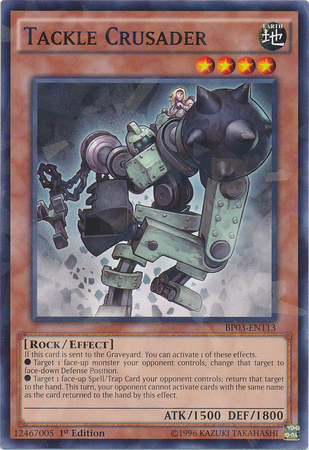 Tackle Crusader [BP03-EN113] Shatterfoil Rare Yu-Gi-Oh!