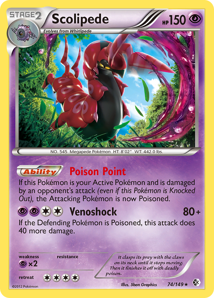 Scolipede (74/149) [Black & White: Boundaries Crossed] Pokémon