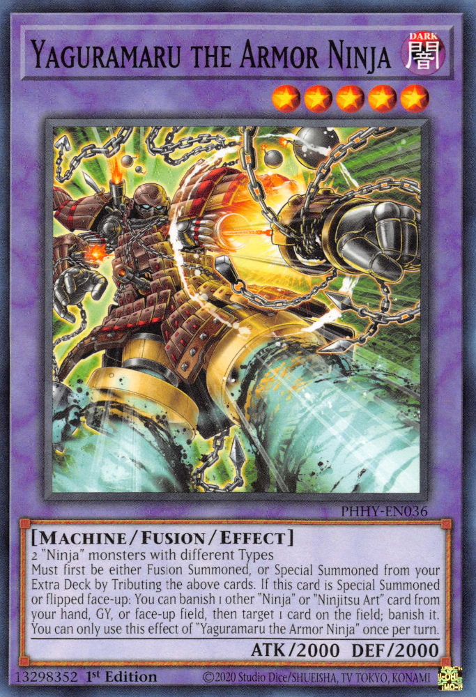 Yaguramaru the Armor Ninja [PHHY-EN036] Common Yu-Gi-Oh!