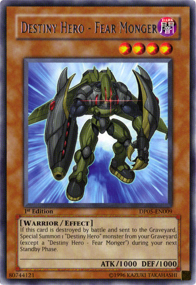 Destiny Hero - Fear Monger [DP05-EN009] Rare Yu-Gi-Oh!