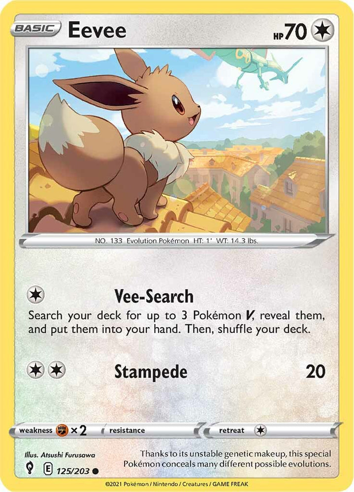 Eevee (125/203) [Sword & Shield: Evolving Skies] Pokémon