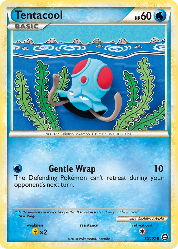 Tentacool (80/102) [HeartGold & SoulSilver: Triumphant] Pokémon