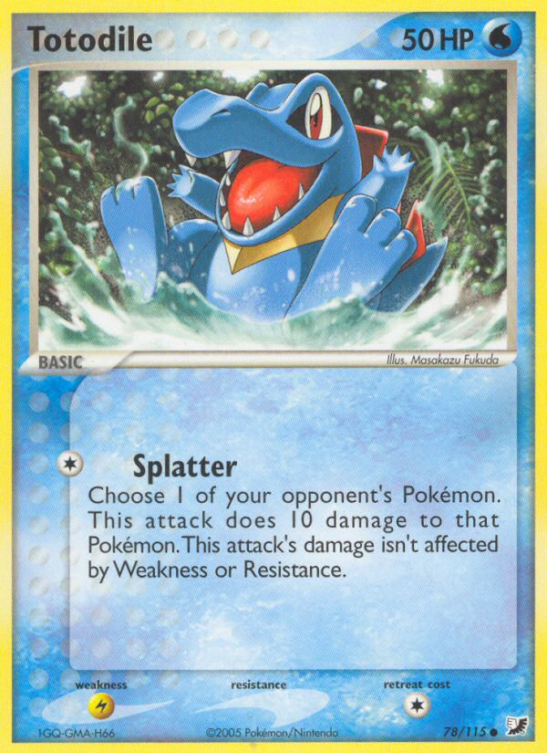 Totodile (78/115) [EX: Unseen Forces] Pokémon