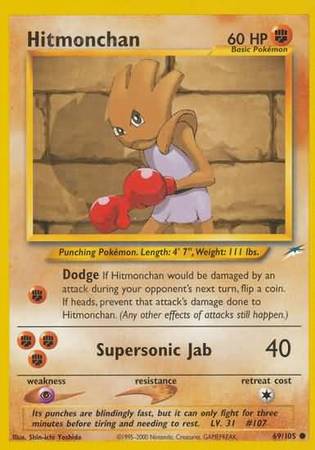 Hitmonchan (69/105) [Neo Destiny Unlimited] Pokémon