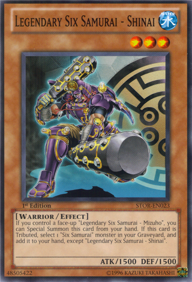 Legendary Six Samurai - Shinai [STOR-EN023] Common Yu-Gi-Oh!