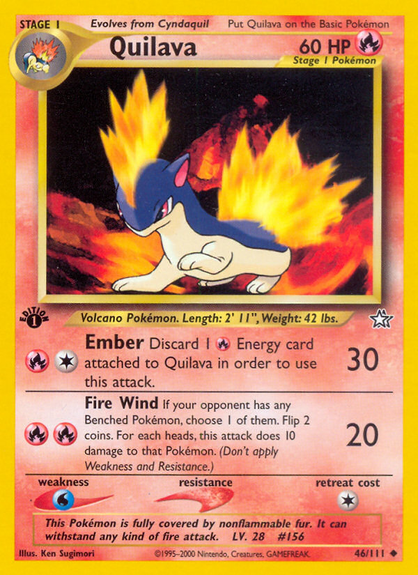 Quilava (46/111) [Neo Genesis 1st Edition] Pokémon