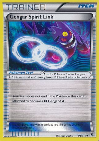 Gengar Spirit Link (95/119) (Alternate Holo GameStop Exclusive) [XY: Phantom Forces] Pokémon
