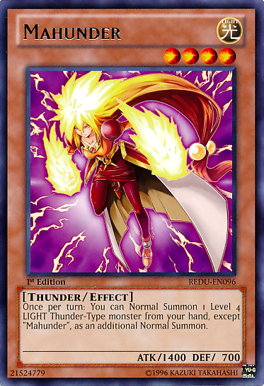 Mahunder [REDU-EN096] Rare Yu-Gi-Oh!
