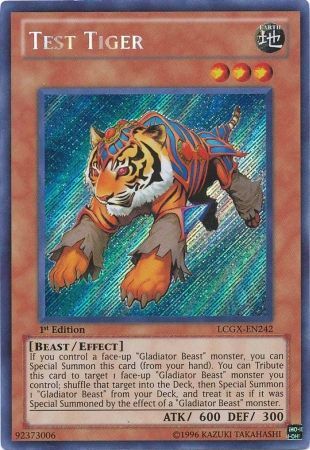 Test Tiger [LCGX-EN242] Secret Rare Yu-Gi-Oh!
