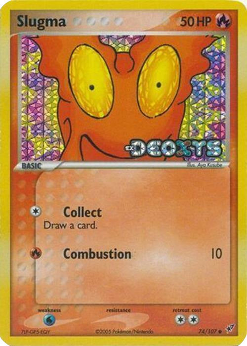 Slugma (74/107) (Stamped) [EX: Deoxys] Pokémon
