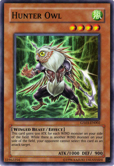 Hunter Owl [GX03-EN002] Super Rare Yu-Gi-Oh!