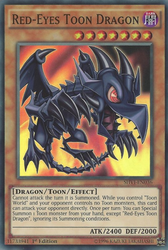 Red-Eyes Toon Dragon [SHVI-EN036] Super Rare Yu-Gi-Oh!