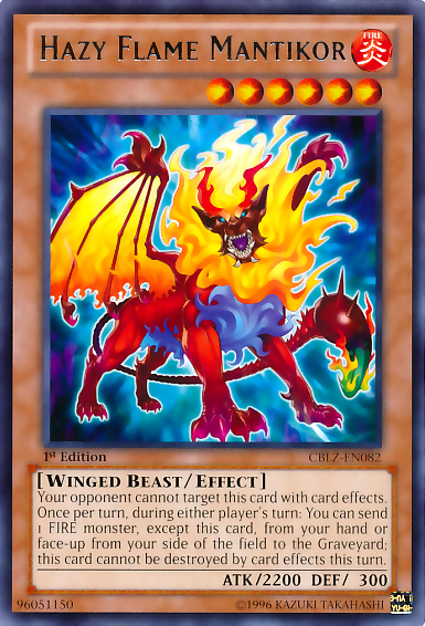 Hazy Flame Mantikor [CBLZ-EN082] Rare Yu-Gi-Oh!