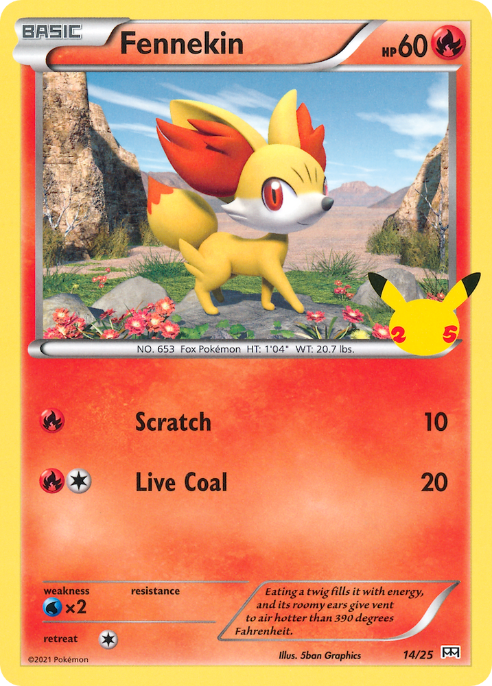 Fennekin (14/25) [McDonald's 25th Anniversary] Pokémon
