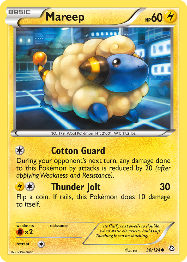 Mareep (38/124) [Black & White: Dragons Exalted] Pokémon