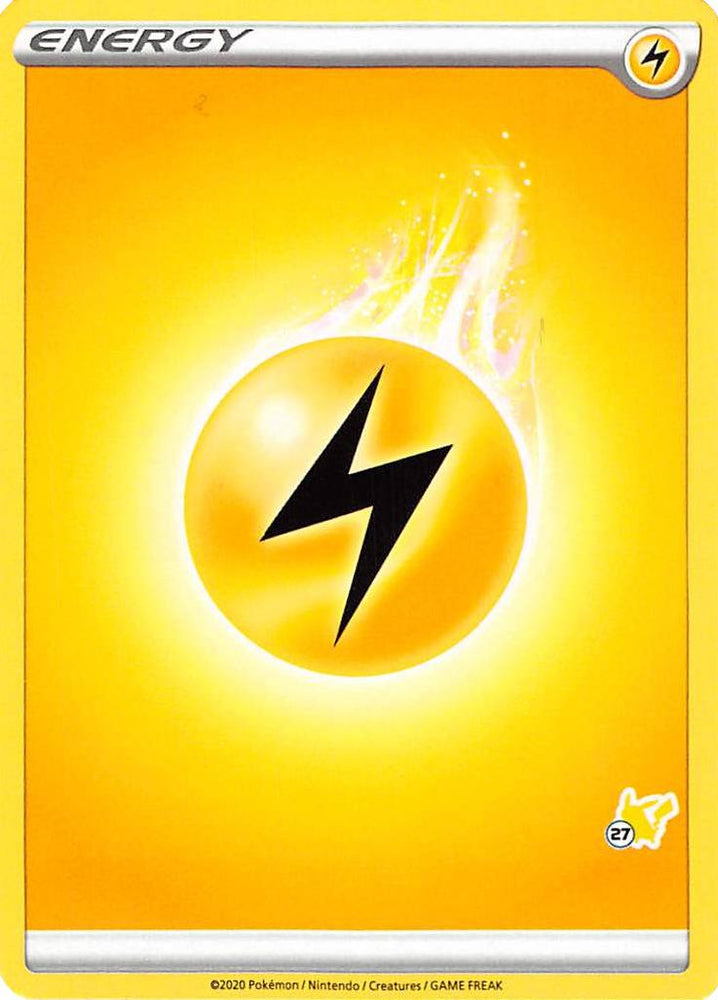 Lightning Energy (Pikachu Stamp #27) [Battle Academy 2022] Pokémon