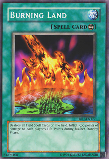 Burning Land [DB1-EN177] Common Yu-Gi-Oh!