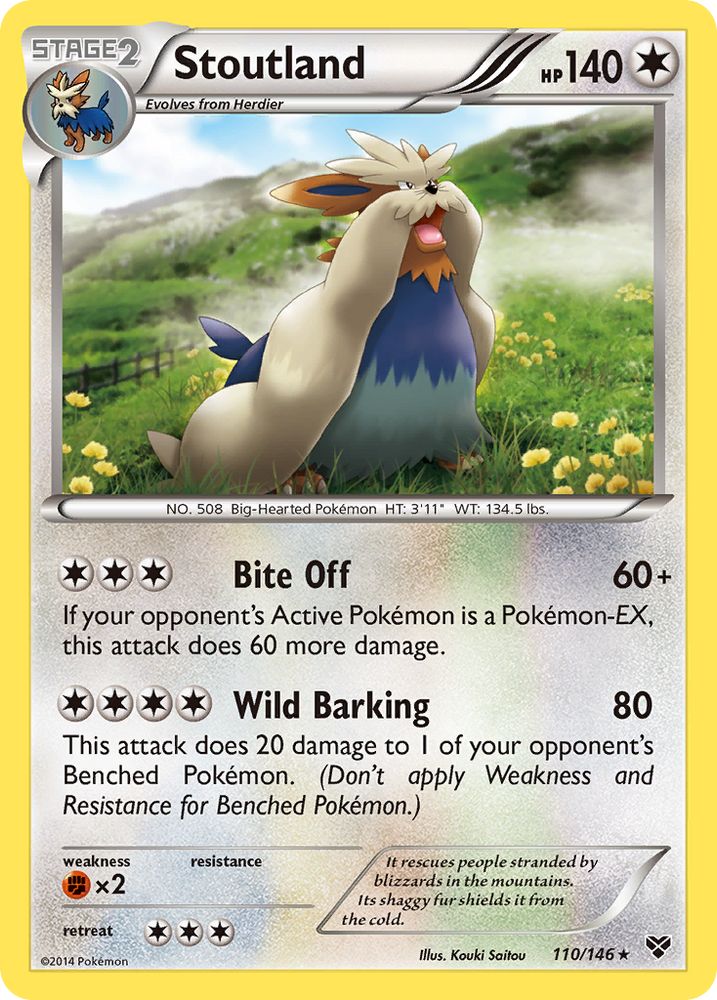 Stoutland (110/146) [XY: Base Set] Pokémon
