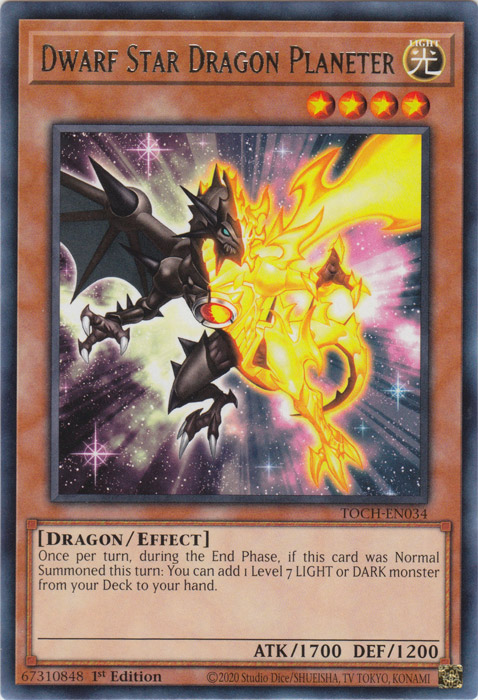 Dwarf Star Dragon Planeter [TOCH-EN034] Rare Yu-Gi-Oh!