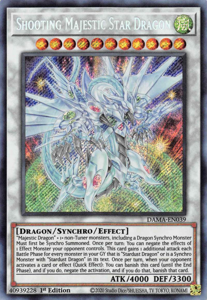 Shooting Majestic Star Dragon [DAMA-EN039] Starlight Rare Yu-Gi-Oh!