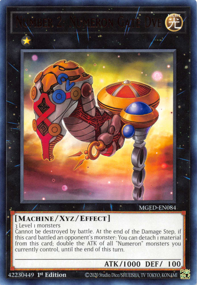 Number 2: Numeron Gate Dve [MGED-EN084] Rare Yu-Gi-Oh!