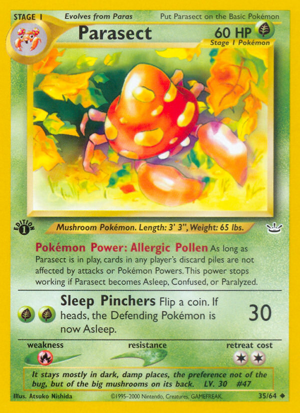 Parasect (35/64) [Neo Revelation 1st Edition] Pokémon
