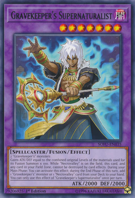 Gravekeeper's Supernaturalist [SOFU-EN035] Rare Yu-Gi-Oh!