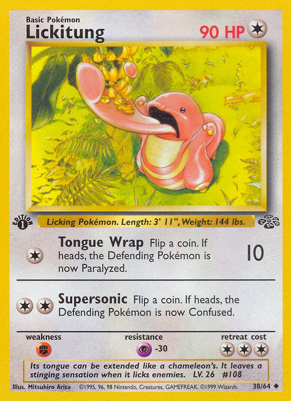 Lickitung (38/64) [Jungle 1st Edition] Pokémon