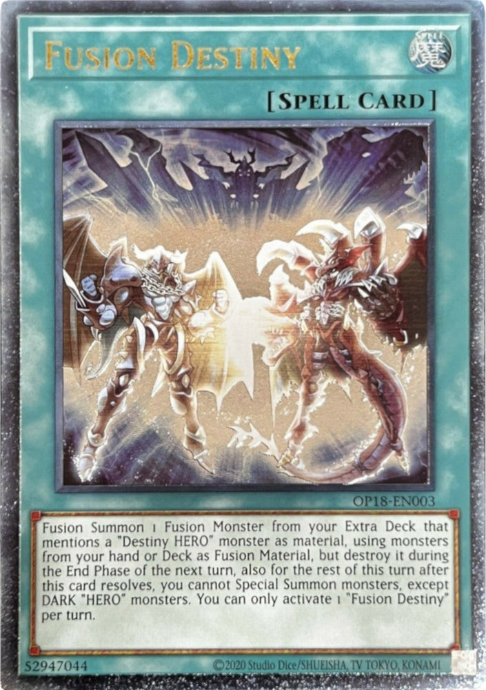 Fusion Destiny [OP18-EN003] Ultimate Rare Yu-Gi-Oh!