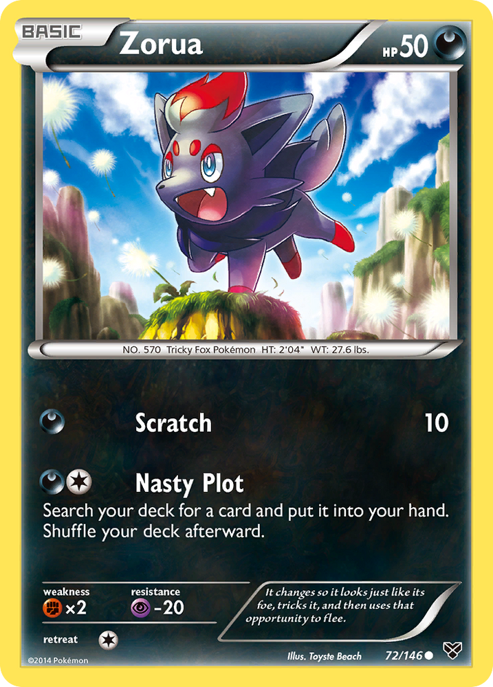 Zorua (72/146) [XY: Base Set] Pokémon