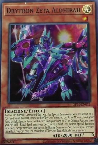 Drytron Zeta Aldhibah [OP16-EN012] Super Rare Yu-Gi-Oh!