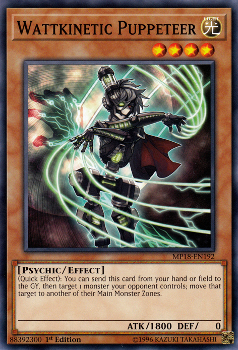 Wattkinetic Puppeteer [MP18-EN192] Common Yu-Gi-Oh!