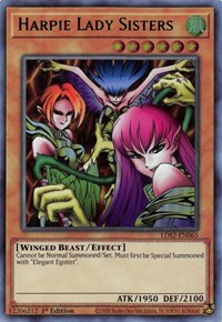 Harpie Lady Sisters (Green) [LDS2-EN065] Ultra Rare Yu-Gi-Oh!