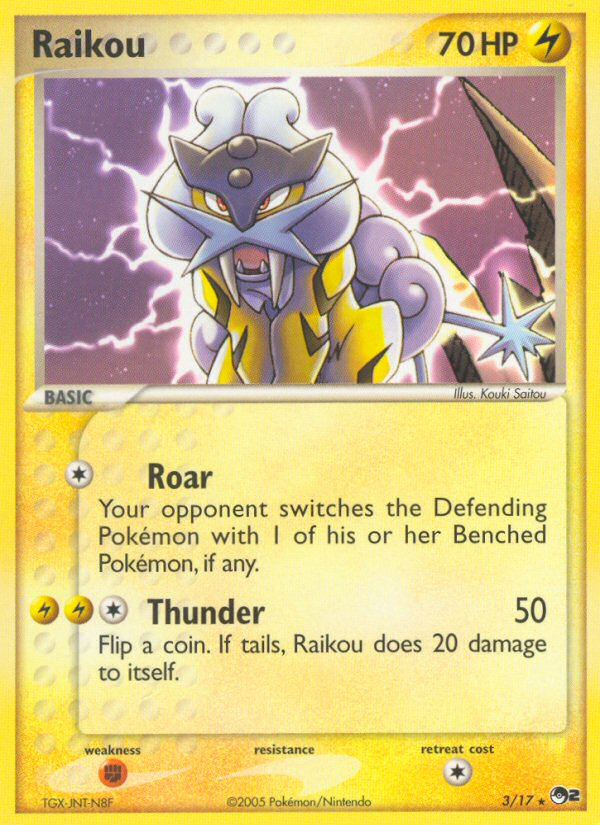 Raikou (3/17) [POP Series 2] Pokémon