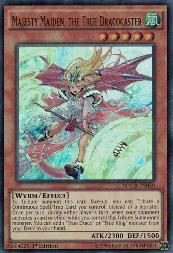 Majesty Maiden, the True Dracocaster [MACR-EN020] Ultra Rare Yu-Gi-Oh!