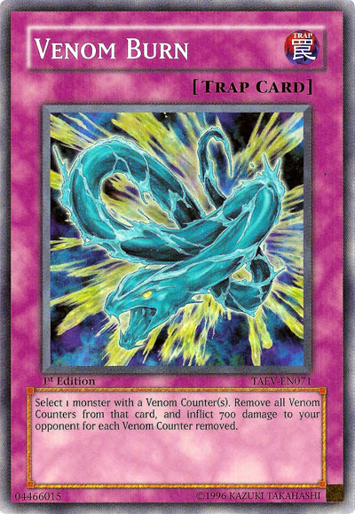 Venom Burn [TAEV-EN071] Common Yu-Gi-Oh!