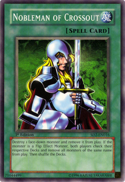 Nobleman of Crossout [SD2-EN016] Common Yu-Gi-Oh!