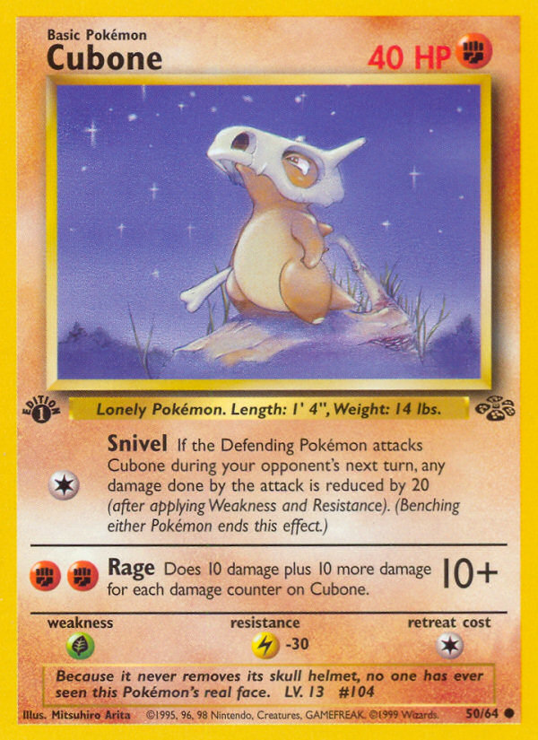 Cubone (50/64) [Jungle 1st Edition] Pokémon