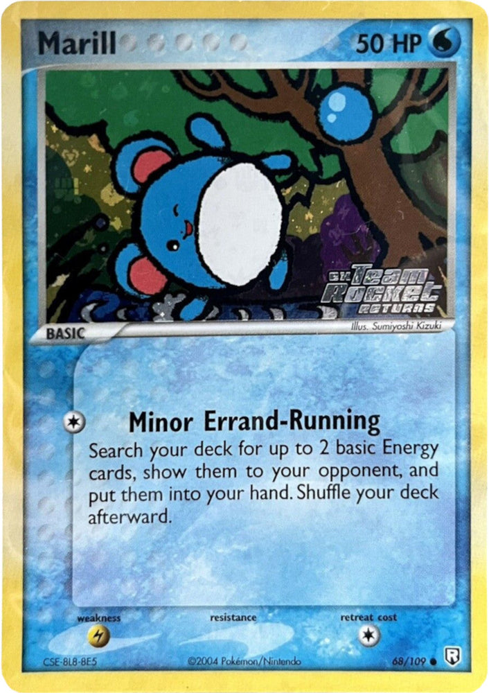 Marill (68/109) (Stamped) [EX: Team Rocket Returns] Pokémon