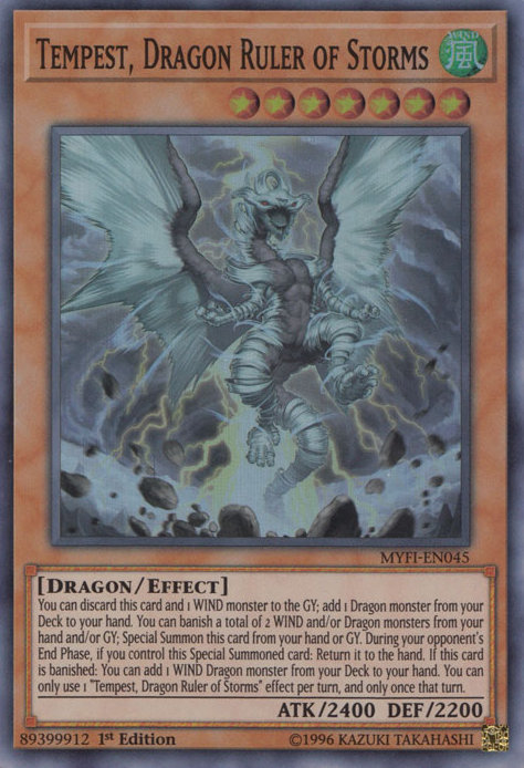 Tempest, Dragon Ruler of Storms [MYFI-EN045] Super Rare Yu-Gi-Oh!