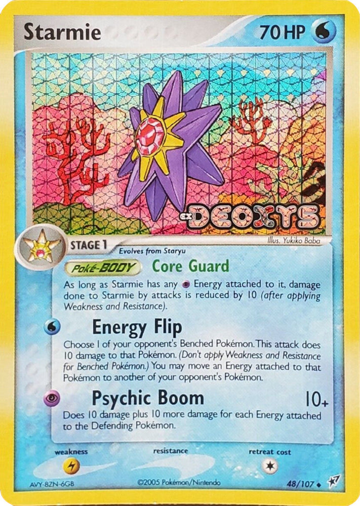 Starmie (48/107) (Stamped) [EX: Deoxys] Pokémon