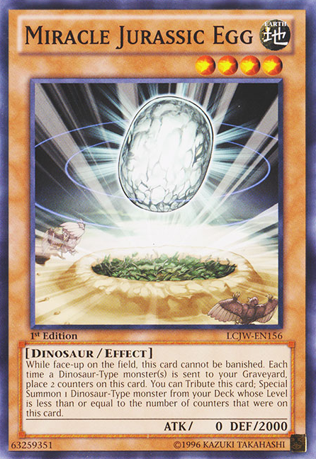 Miracle Jurassic Egg [LCJW-EN156] Common Yu-Gi-Oh!