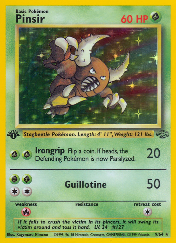 Pinsir (9/64) [Jungle 1st Edition] Pokémon