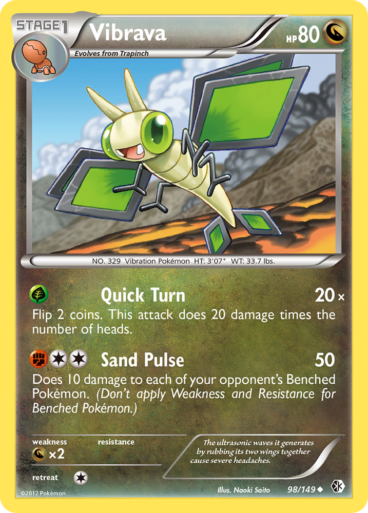 Vibrava (98/149) [Black & White: Boundaries Crossed] Pokémon